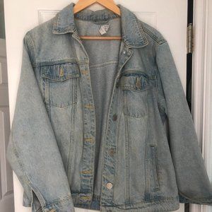 Glamorous Denim Oversized Jean Jacket in Size 8